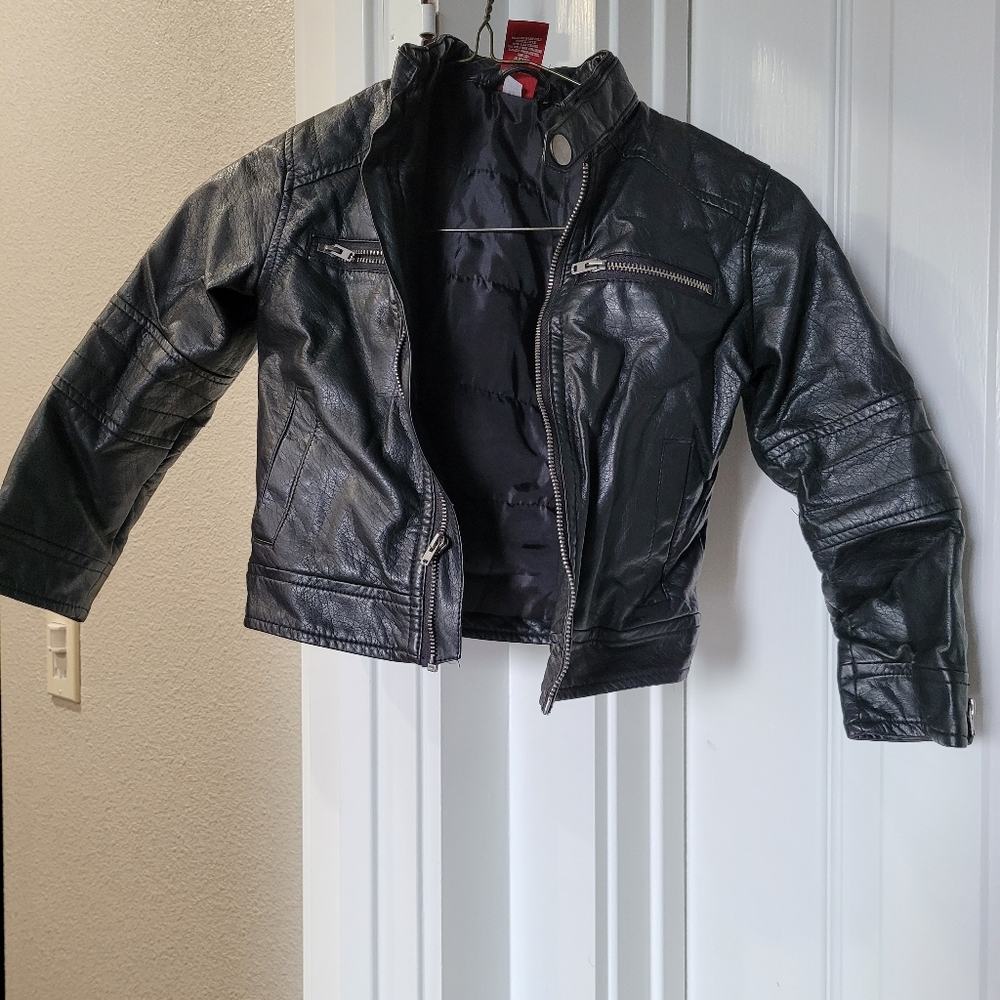 Arizona kids size 4 leather jacket